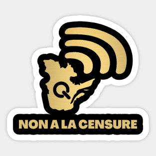 Radio Quebec non a la censure Sticker